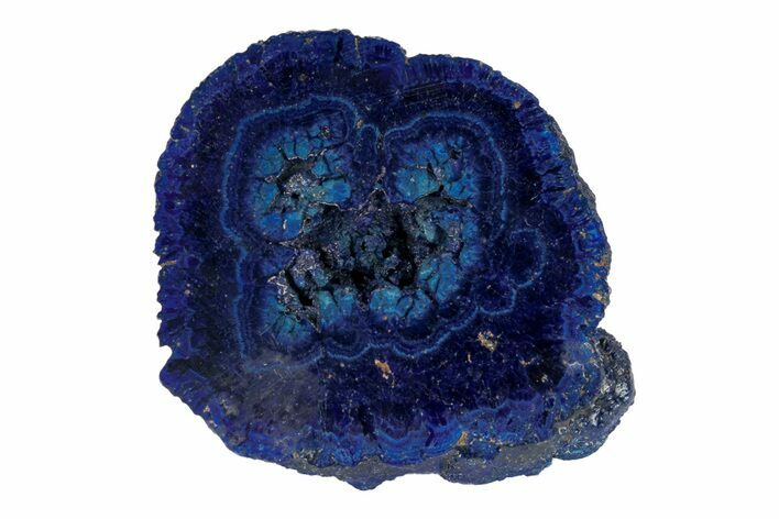 Vivid Blue, Cut/Polished Azurite Nodule Slice - Siberia #209506